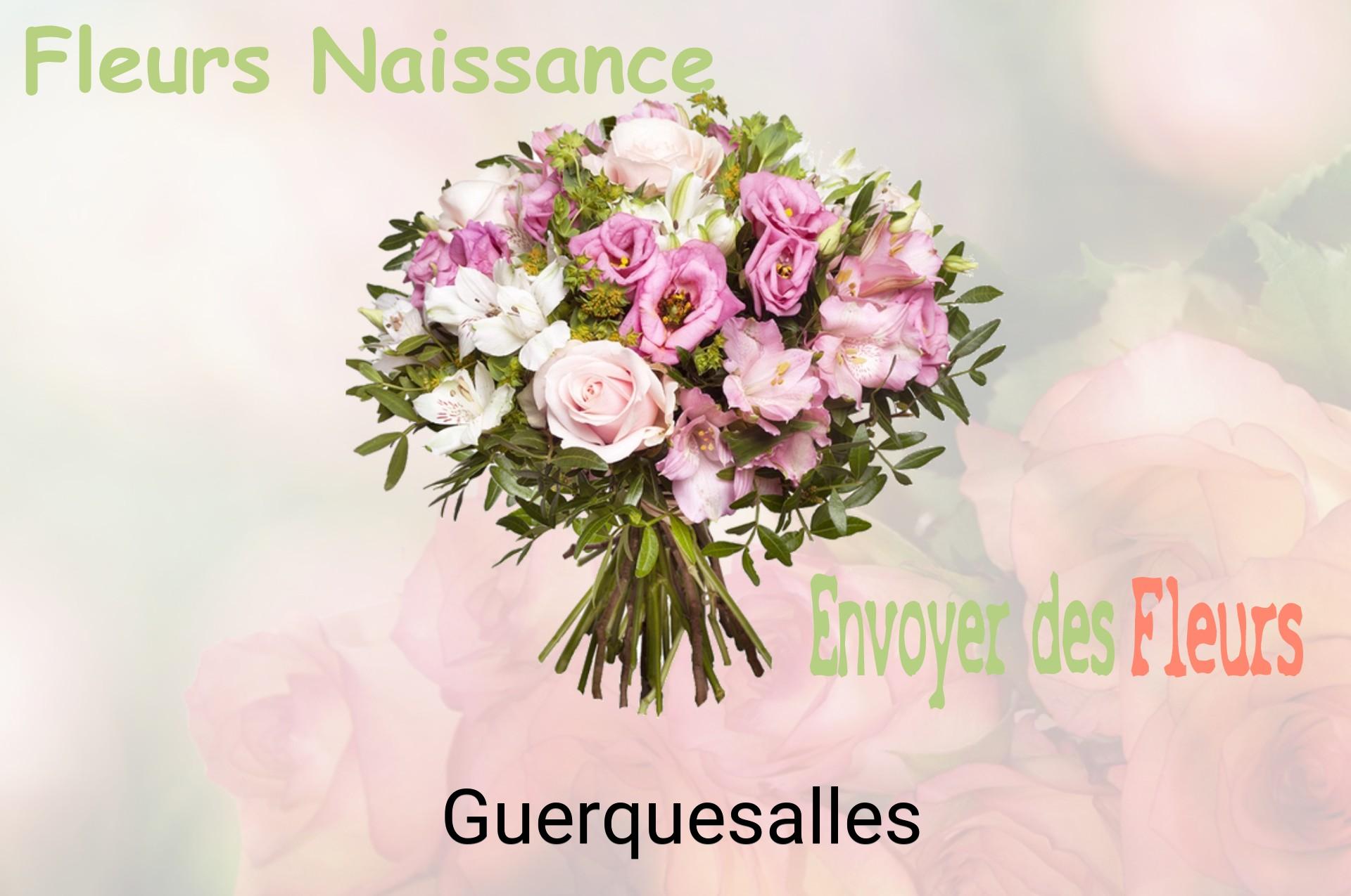 Bouquet de fleurs de naissance livré à Guerquesalles